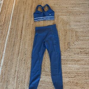FULL SET Greyson Women's Soleil Sports Bra and Legging (HAMPSTEAD BLUE)